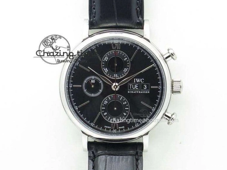 MIROTIME 0504 Affordable Mark XVII IW326501 FKF 1:1 Best Edition Black Dial on Black Leather Strap 7131